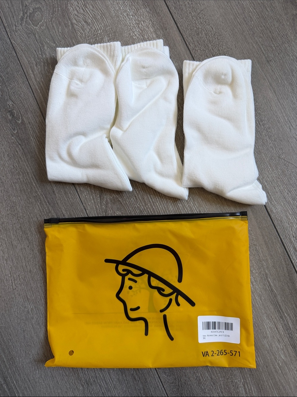 Women's White Crew Socks - Pack of 3
